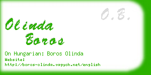 olinda boros business card
